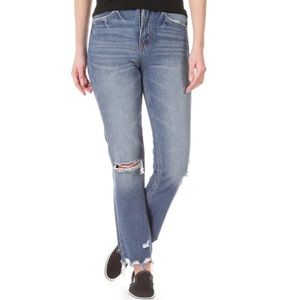 Vervet blue Beverley super high rise straight leg jeans size 27